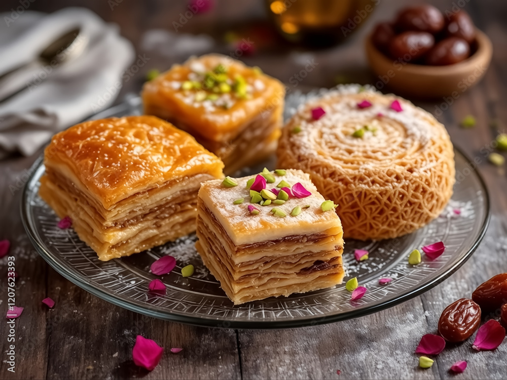 Baklava Pastry with Pistachios and Honey Baklava Pastry with Pistachios and Honey