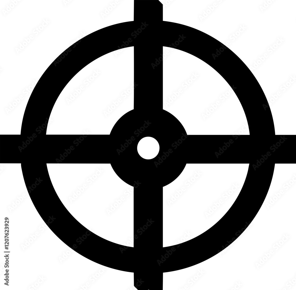 Simple crosshair icon illustration vector. Simple crosshair icon illustration vector.