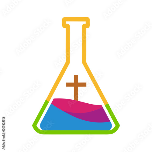 illustration of flask