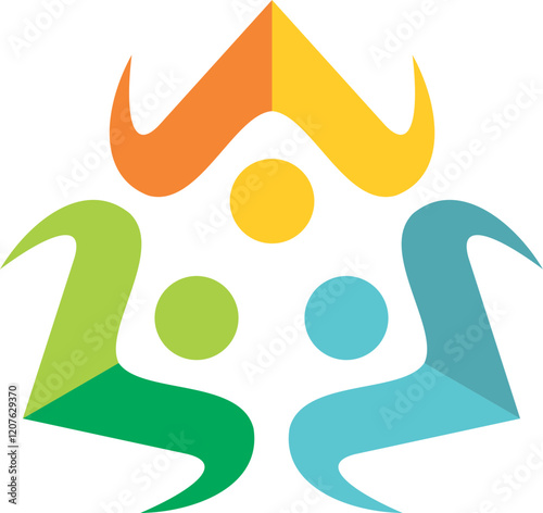 people group teamwork  logo