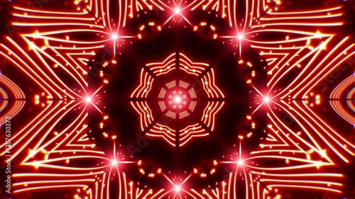 Wallpaper Mural Glowing Red Festival Lights Kaleidoscope Background Loop Torontodigital.ca