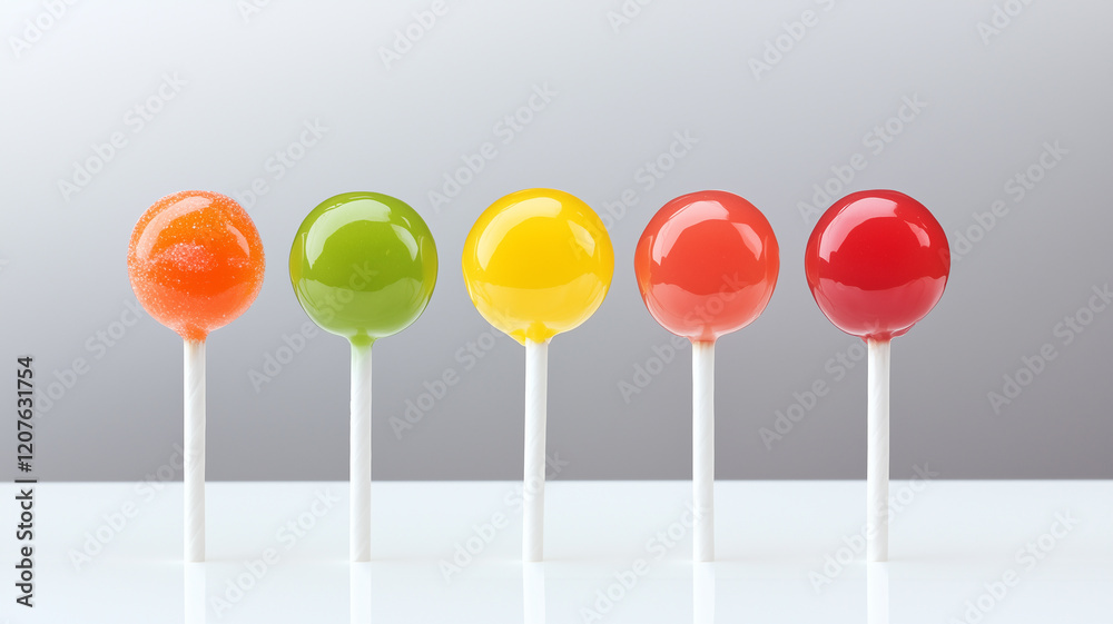 Lollipop candy on a white background
Lollipop candy on a white background