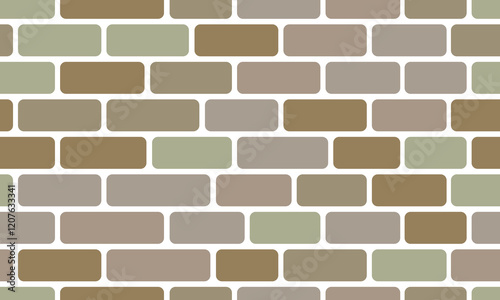 Seamless abstract brick walls pattern with modern and classy