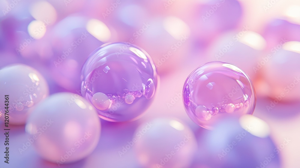 Pink and purple bokeh orbs, delicate and feminine tones, elegant and dreamy composition Pink and purple bokeh orbs, delicate and feminine tones, elegant and dreamy composition