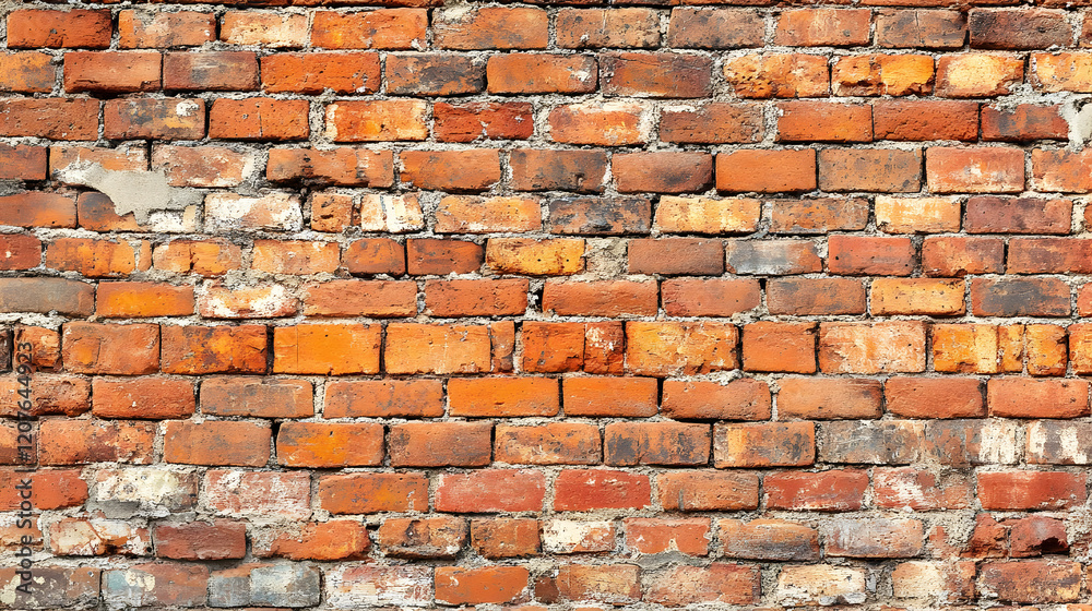 Weathered red brick wall texture background Weathered red brick wall texture background