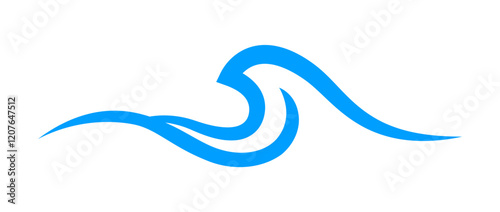 ocean waves icon, water symbol, sea waves, wave water ripple flow for graphic, water splash shape