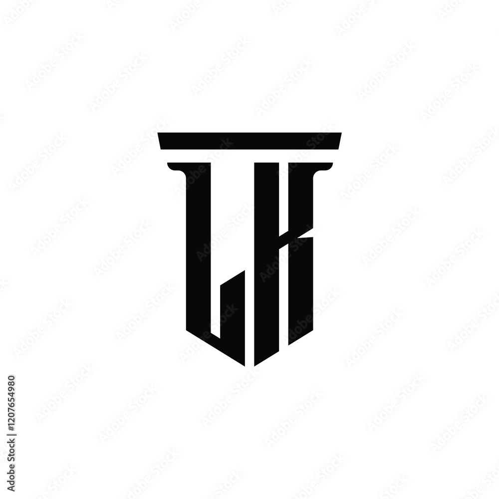 LK monogram logo design letter text name symbol monochrome logotype alphabet character simple logo LK monogram logo design letter text name symbol monochrome logotype alphabet character simple logo