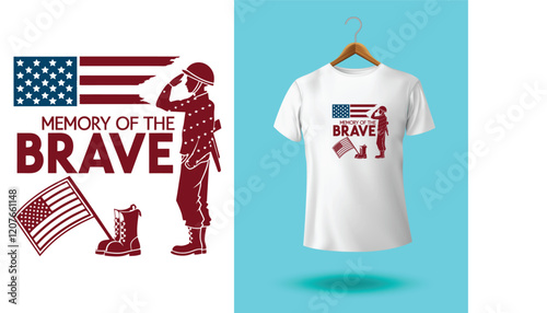 America Land Of The Free Since 1776 Because of The Brave T Shirt Design. Best Typography Vector T shirt Design, Softball Dad USA Flag Design.