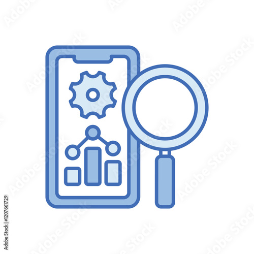 Mobile Analysis vector icon