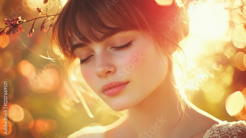 Warm-toned golden bokeh with faint red accents, sophisticated elegance, soft blur 
