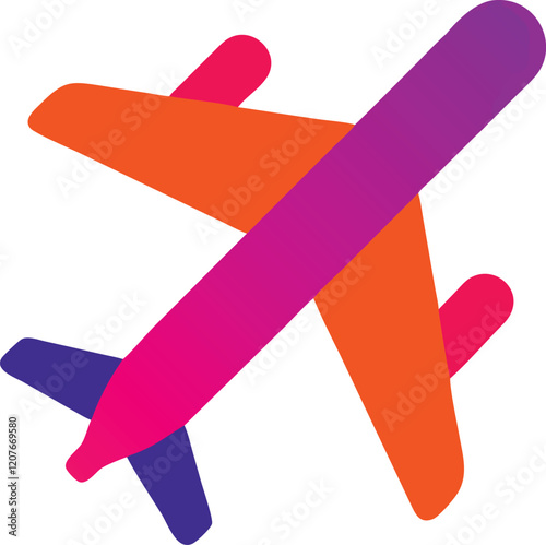 Planes icon set. Air travel, flying on a passenger plane, plane, airplane, vehicle, airport, flight, plane landing and take off, from side and front side. air transportation glyphs sign icon symbol 