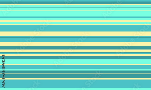 Vibrant horizontal stripes in teal and pale yellow create a cheerful, summery pattern. Perfect for website backgrounds, textile designs, or any project needing a fresh, clean aesthetic.