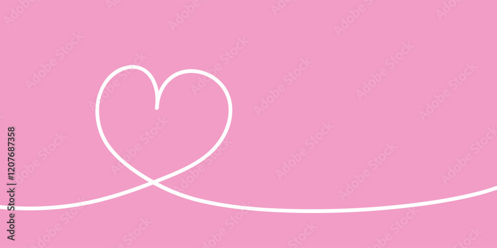 Heart in line art style. Hand drawn design for Valentine’s Day, Mother’s Day and Women’s Day. Vector illustration Heart in line art style. Hand drawn design for Valentine’s Day, Mother’s Day and Women’s Day. Vector illustration