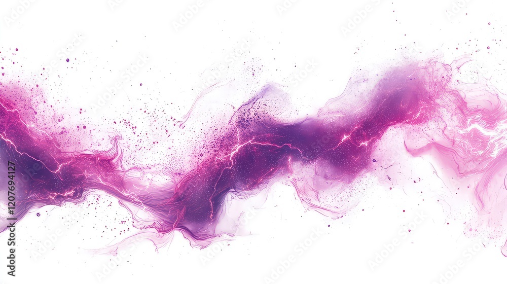 Obraz premium Dynamic lightning bolts across isolated on white transparent background 