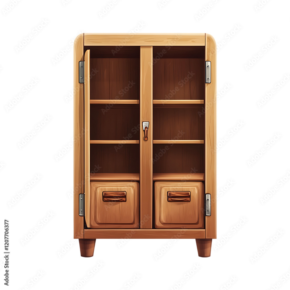Colorful Metal school lockers on a transparent background. Ai generative Colorful Metal school lockers on a transparent background. Ai generative