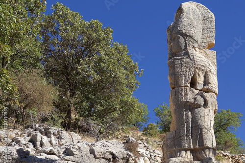 The second stele in Southestern Turkey. The broken stele with God Apollo