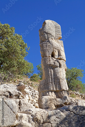 The second stele in Southestern Turkey. The broken stele with God Apollo