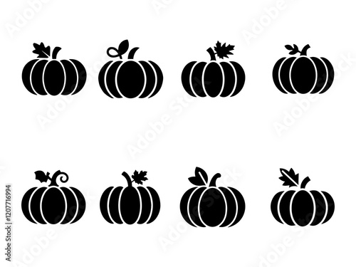 Halloween pumpkin silhouette.