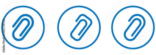 Link icon paperclip attached file icons web page url buttons attachment document sign symbol