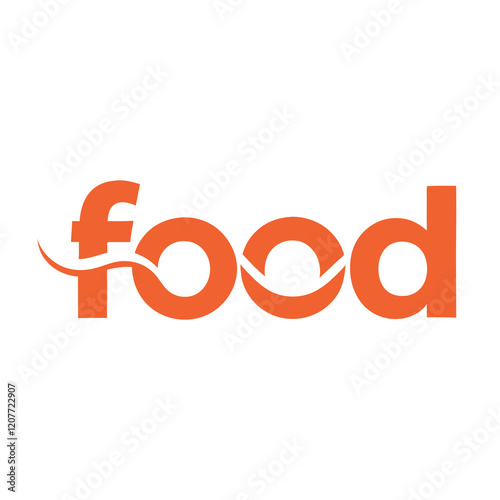 Creative Food Logo art Vector illustration.