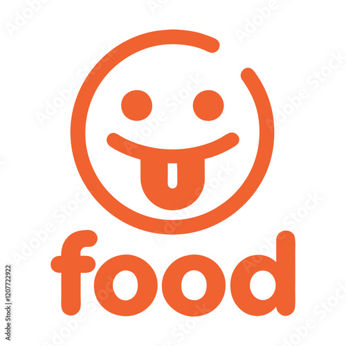 Creative Food Logo art Vector illustration.
