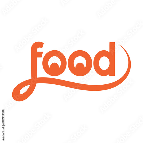 Creative Food Logo art Vector illustration.