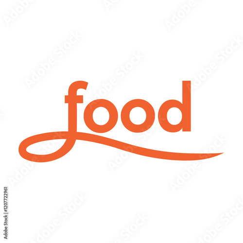 Creative Food Logo art Vector illustration.