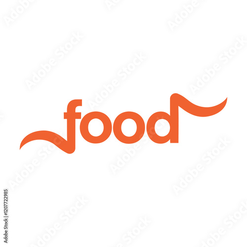 Creative Food Logo art Vector illustration.