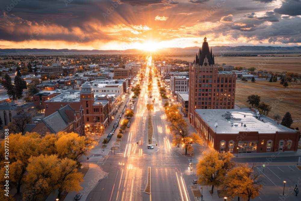 custom made wallpaper toronto digitalA city map of Cheyenne, Wyoming capital, with detailed street layouts, landmarks, and parks