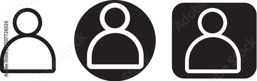 Simple and sleek user profile icons for all your design needs.
