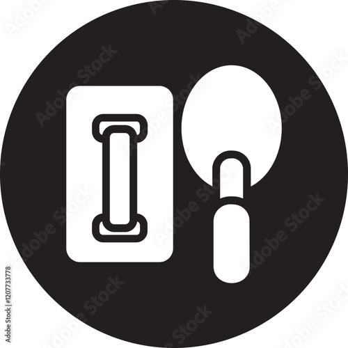 Trowel glyph icon