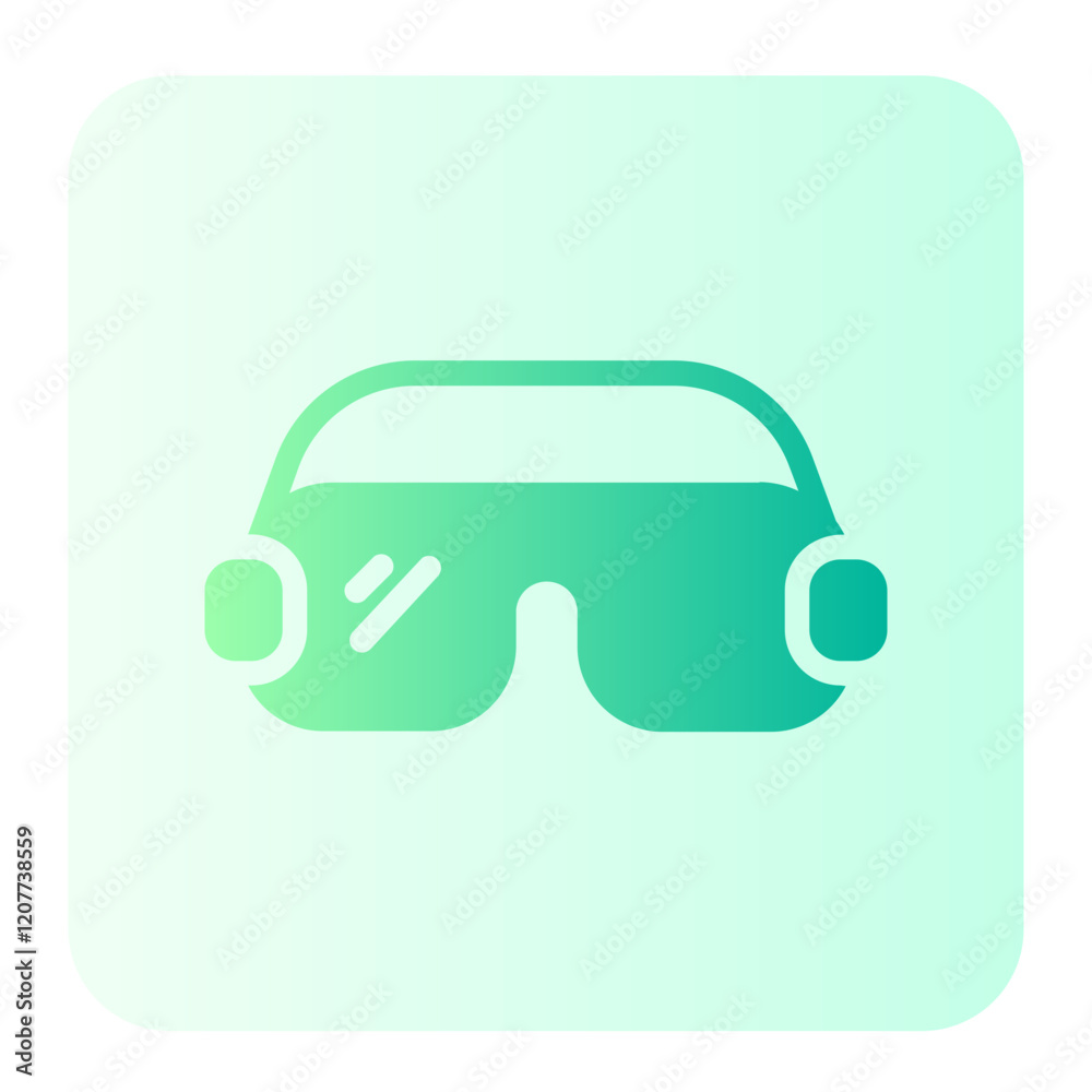 Obraz premium Glasses gradient icon