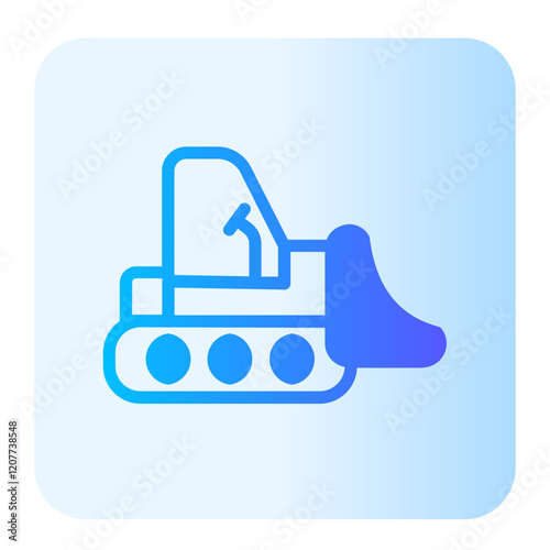 Excavator  gradient icon