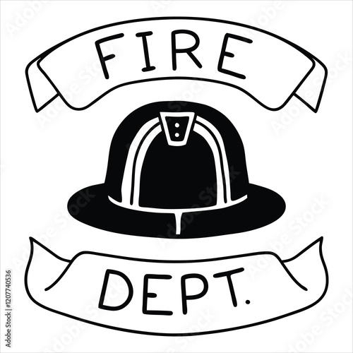 Firefighter Clipart and Fire Department Vector Illustration Set
