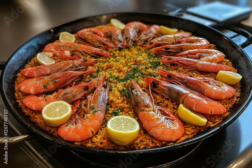 Delectable Seafood Paella: A Culinary Delight photo