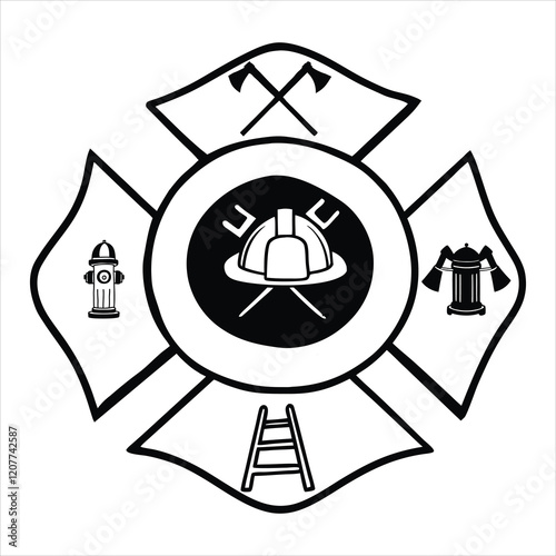 Fire Department Vector Graphics with Firefighter Clipart
