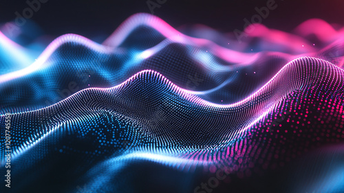An abstract representation of data technology background ai generated