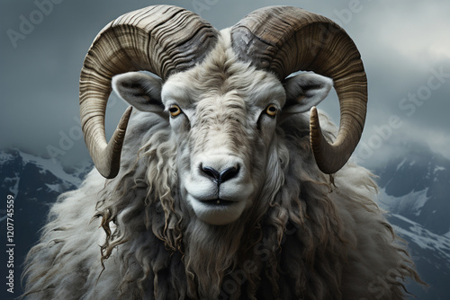 ram portrait,.    Generative AI