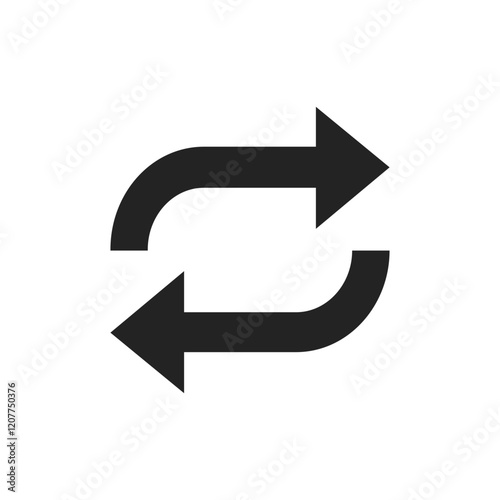 Free Download A circular arrow icon that symbolizes refresh or reload actions. This icon is ideal for user interfaces, design applications, and websites that require intuitive navigation for better user experience - GFXLoad