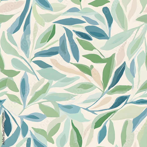 Creative Seamless Pattern 2D Doodle Floral Illustrations for wallpaper, card, tile.