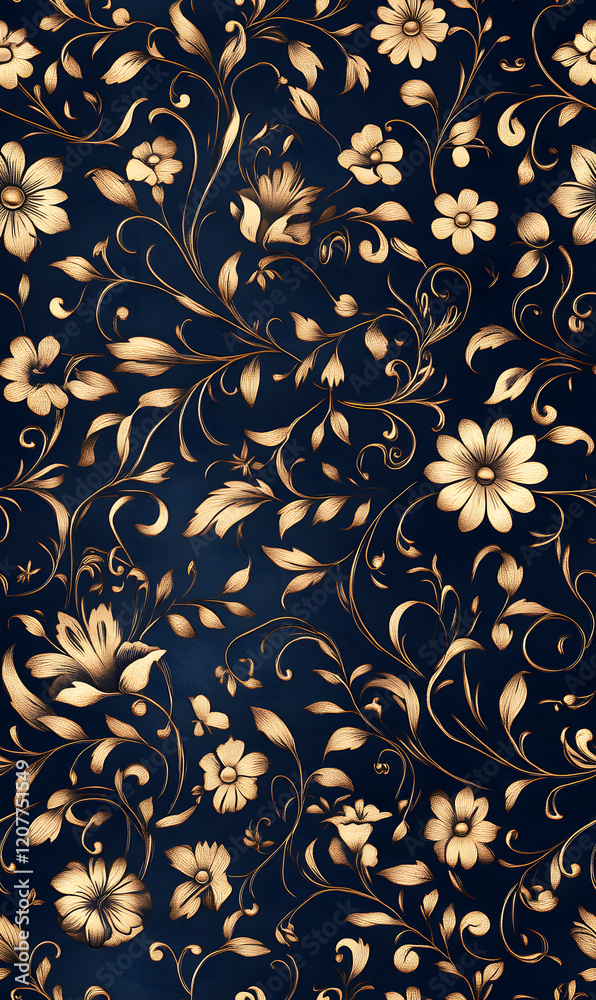 Creative Seamless Pattern 2D Doodle Floral Illustrations for wallpaper, card, tile. Creative Seamless Pattern 2D Doodle Floral Illustrations for wallpaper, card, tile.