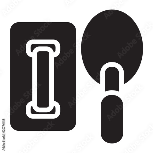 Trowel glyph icon
