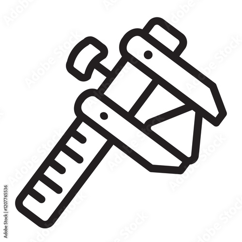 Caliper  line icon