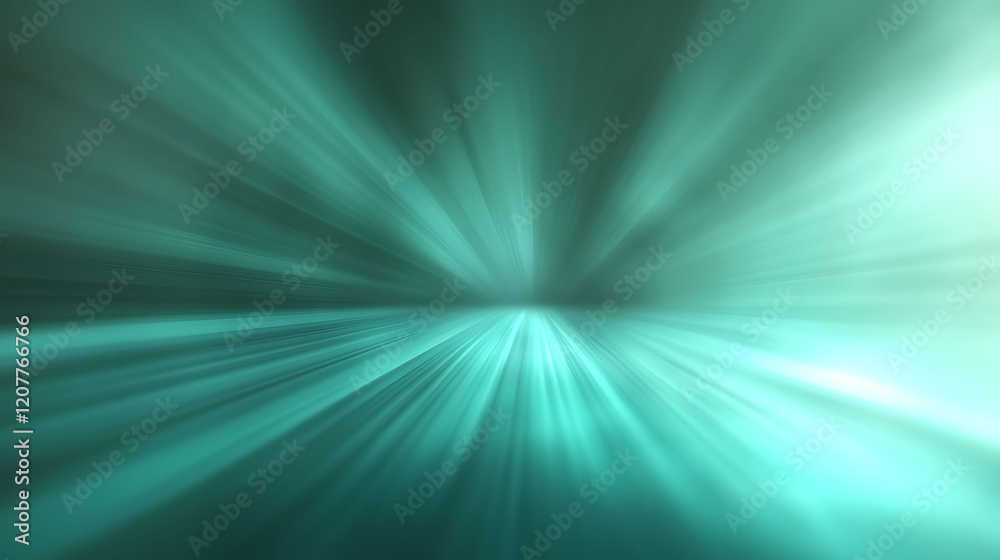 Abstract teal light rays burst from center, creating dynamic speed and energy effect. Ideal for backgrounds, website headers, presentations, or tech designs. Abstract teal light rays burst from center, creating dynamic speed and energy effect. Ideal for backgrounds, website headers, presentations, or tech designs.