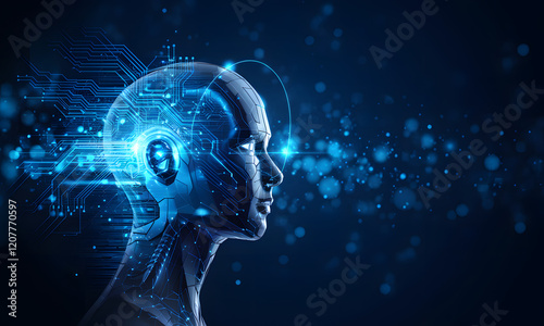 A representation of humanoid robot, the future is here. Robot generation