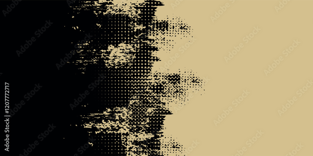 Obraz premium Subtle halftone vector texture overlay. Monochrome abstract splattered background. vector ilustrator