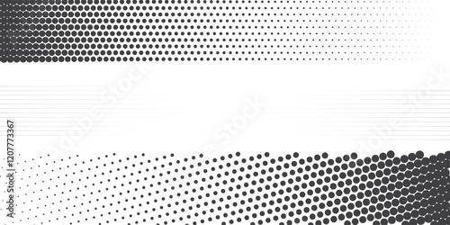 Background with monochrome dotted texture. Polka dot pattern template. vector ilustrator