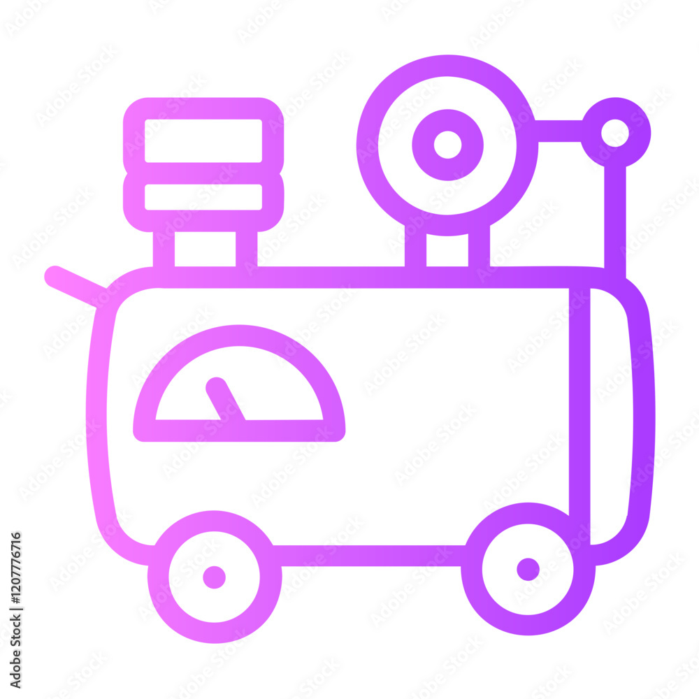 air compressor gradient icon air compressor gradient icon