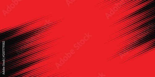 Abstract painting background with a grunge texture featuring red and black. vector