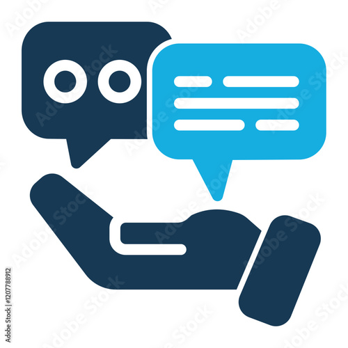 Communication Icon with Duo Tone Style